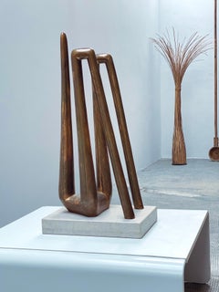 ANSELMO OBLETTER SCULPTURE EN BRONZE FEMME NUE STYLISÉE