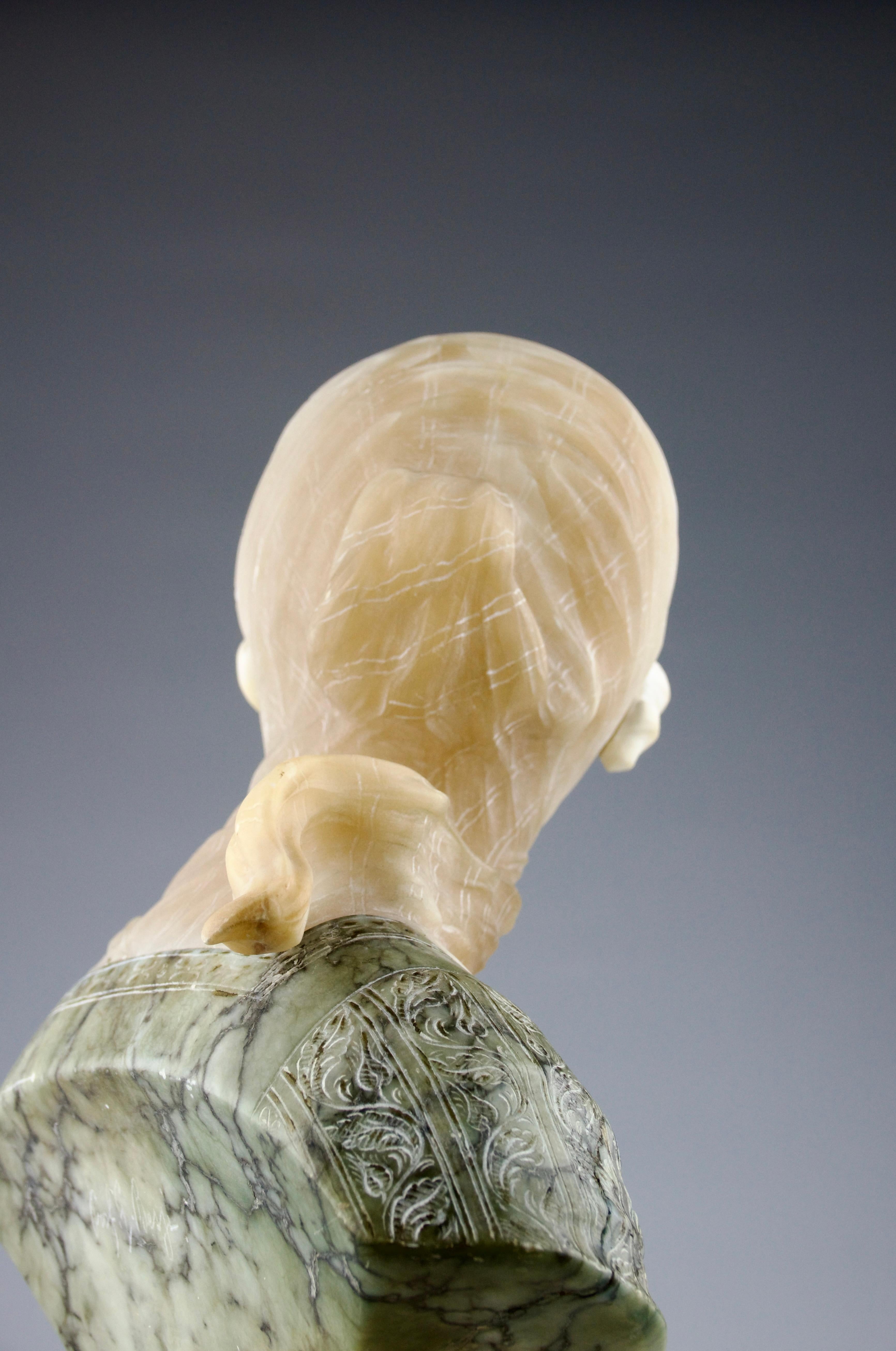 Giuseppe Bessi, Buste de femme couronnée, Italie, XIXe siècle en vente 3