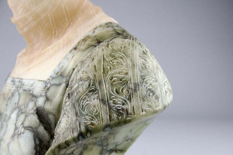 M*.様 Prof. Giuseppe E. Bessi PROFESSOR GUISEPPE BESSI (ITALIAN 1857-1922) CARVED MARBLE AND