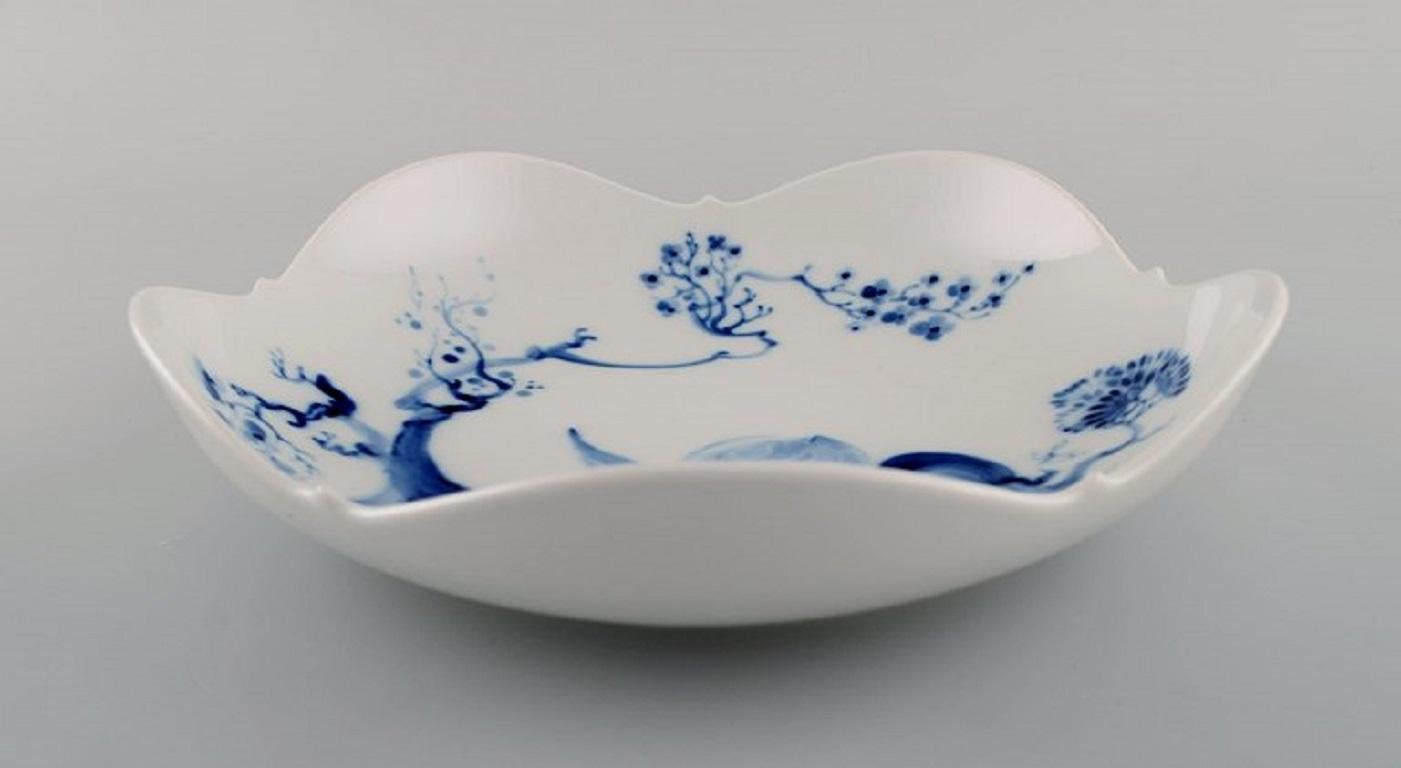Hand-Painted Prof. Heinz Werner for Meissen, Bowl in Porcelain with Orchid, 1977-78