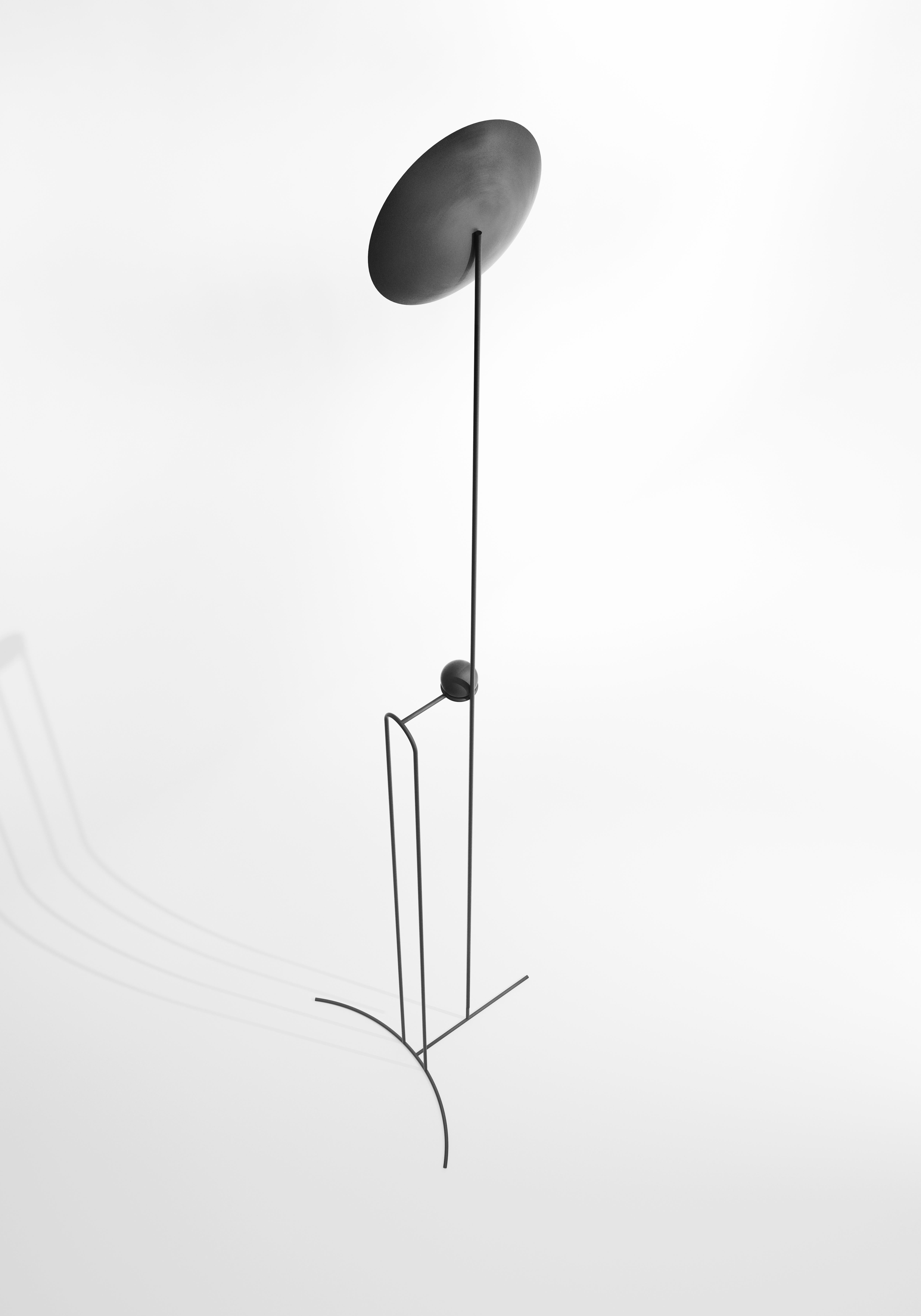 Hand-Crafted Profana Sculptural Floor Lamp • Handmade Edition Steel • by Pedro Paulo-Venzon For Sale