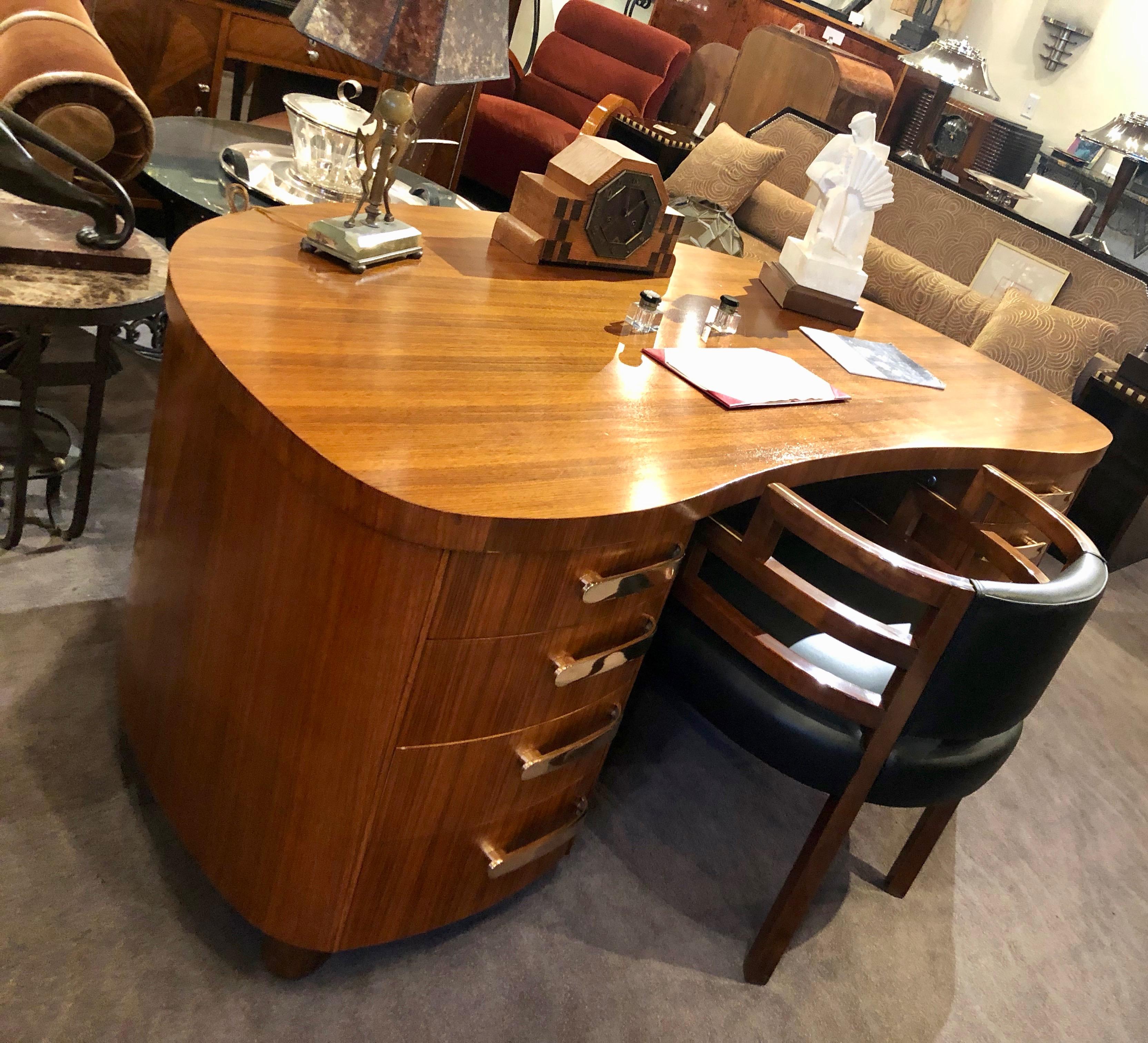 Professional Art Deco Midcentury Desk by Stow and Davis 1