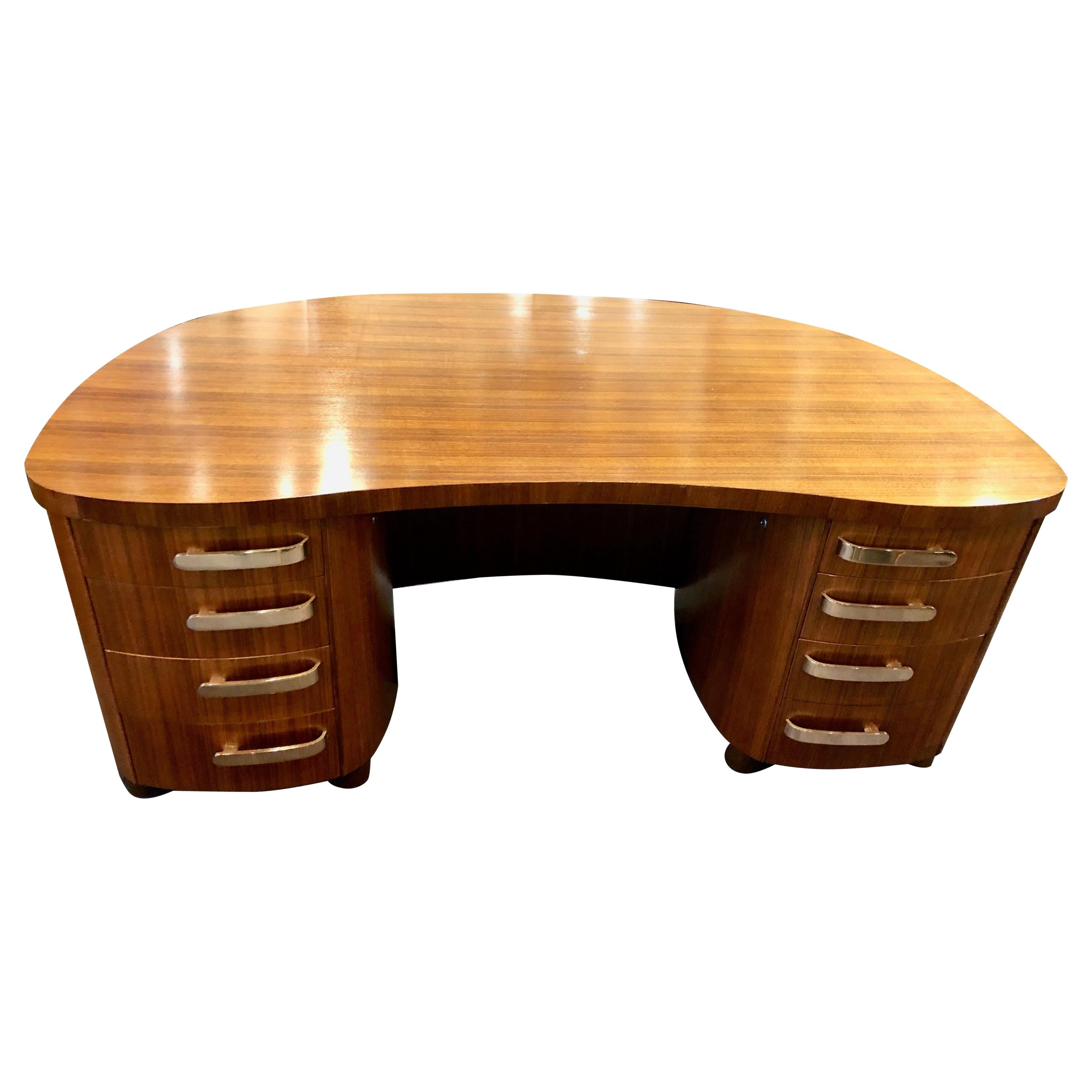 Professional Art Deco Midcentury Desk by Stow and Davis