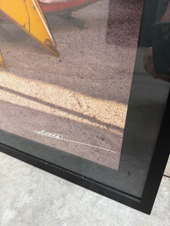 Professional Framed Photo of Iconic "Lost Vegas" Neon Sign Boneyard