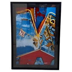 Professional Framed Photo of Iconic "Lost Vegas" Neon Sign Boneyard