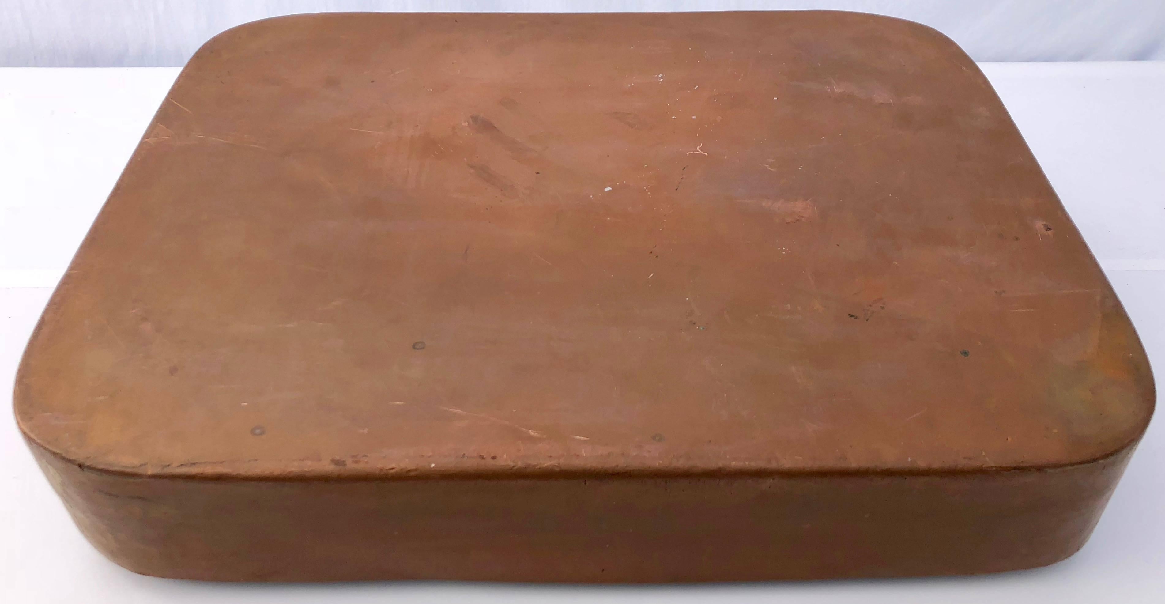 Modern Professional Tined Copper Rectangular Roasting Pan 
