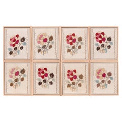 Professionally Framed A set of 8 Antique Ottoman / Turkish Embroıidery Fragments