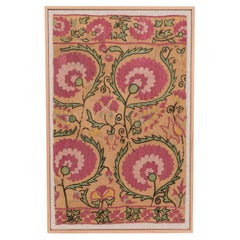 Professionally Framed Antique Suzani Fragment, 19th Century.