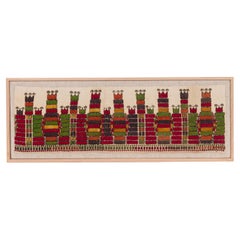 Professionally Framed Greek Embroidered Chemise Hem Fragment, 19th C.