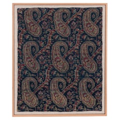 Professionally Framed Indian Kashmir Shawl Fragment, India, 19th Century.