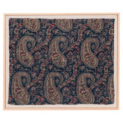 Professionally Framed Indian Shawl Fragment, 19th C.