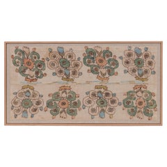 Professionally Framed Ottoman Embroidery Fragment, Turkey, 19th C.