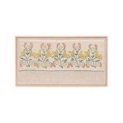 Professionally Framed Ottoman Embroidery Fragment, Turkey, E 20th Century.
