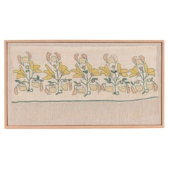 Antique Professionally Framed Ottoman Embroidery Fragment, Turkey, L 19th C.