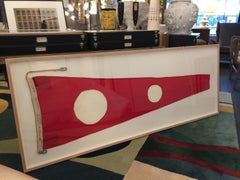 Professionally Framed WW II Nautical Signal Flag