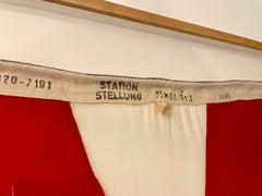 Professionell gerahmte nautische Signalflagge aus dem Zweiten Weltkrieg 'Rot &amp; Weiß'