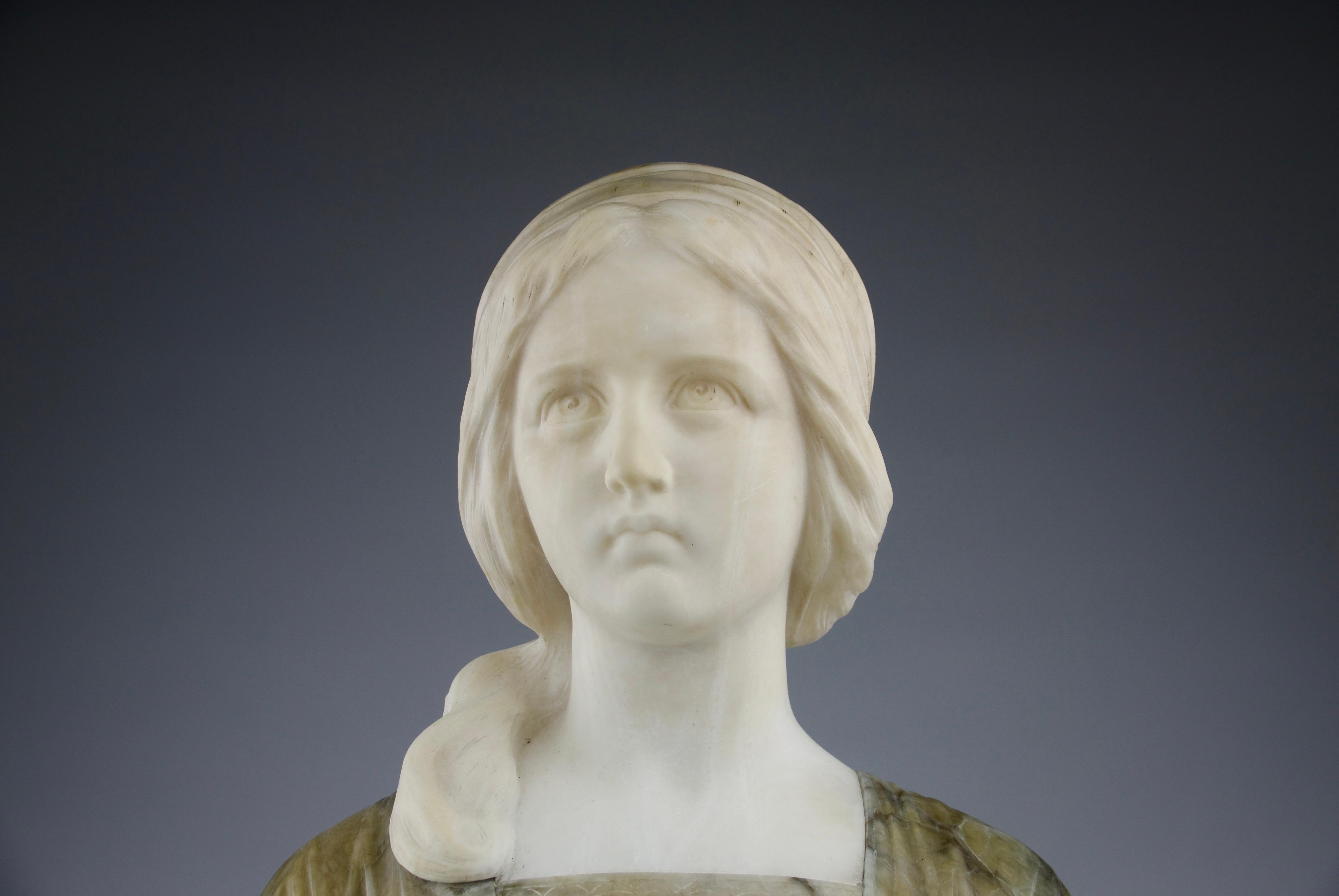 Italian Professore Giuseppe Bessi, Marble Bust 