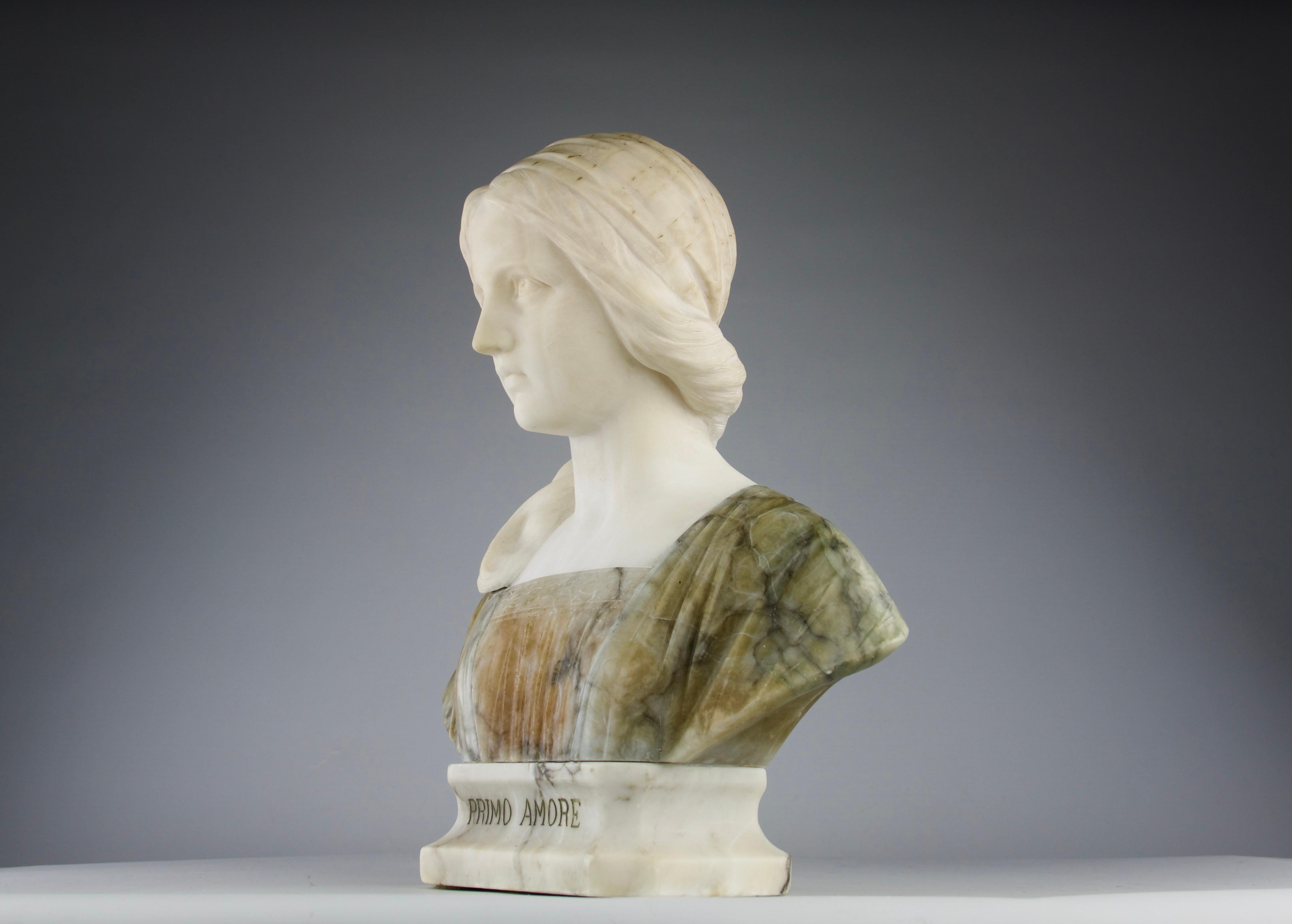 Professore Giuseppe Bessi, Marble Bust 