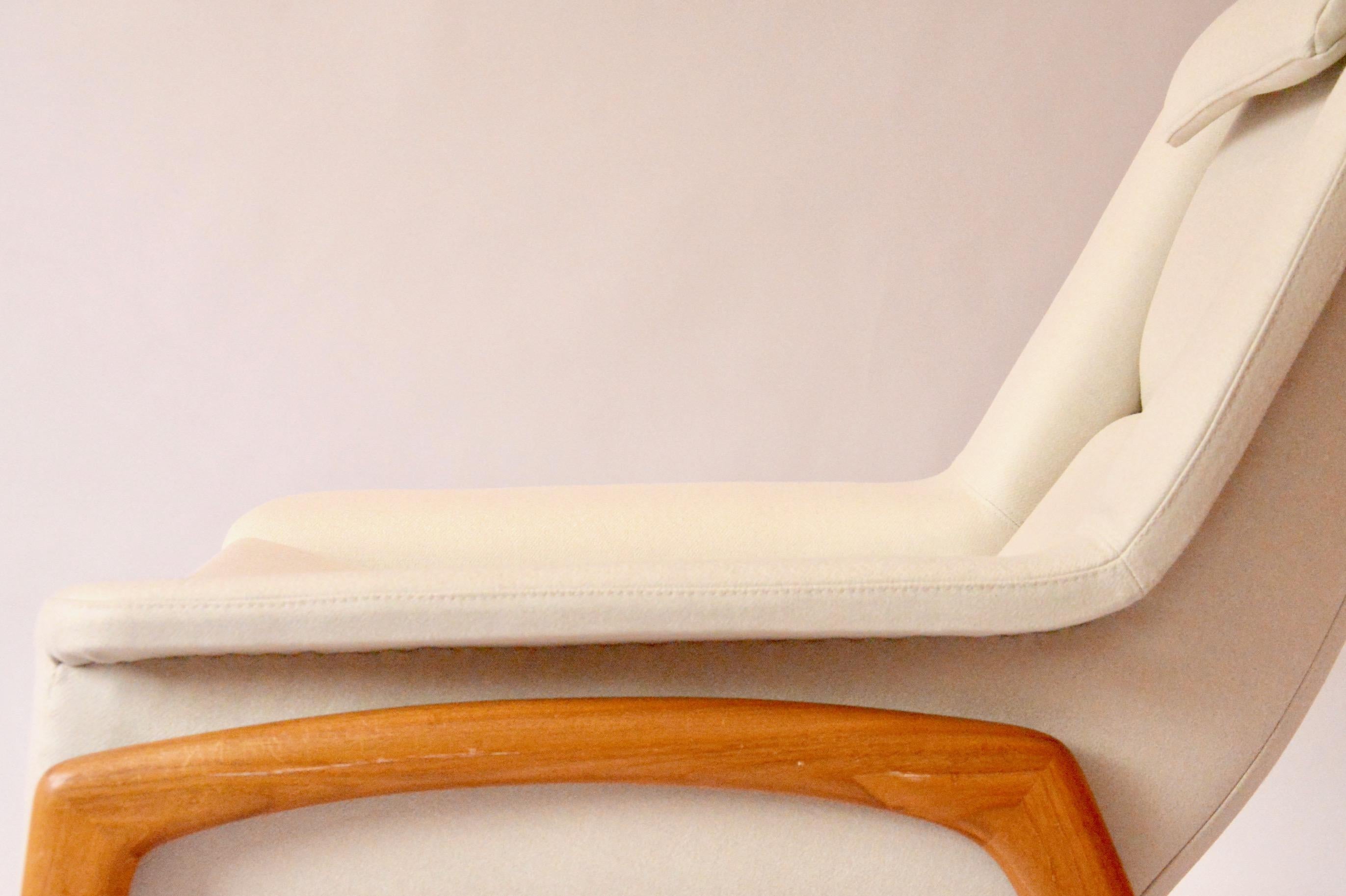 Mid-20th Century Profil Easy Chair with Ottoman by Folke Ohlsson for DUX, 1960s For Sale