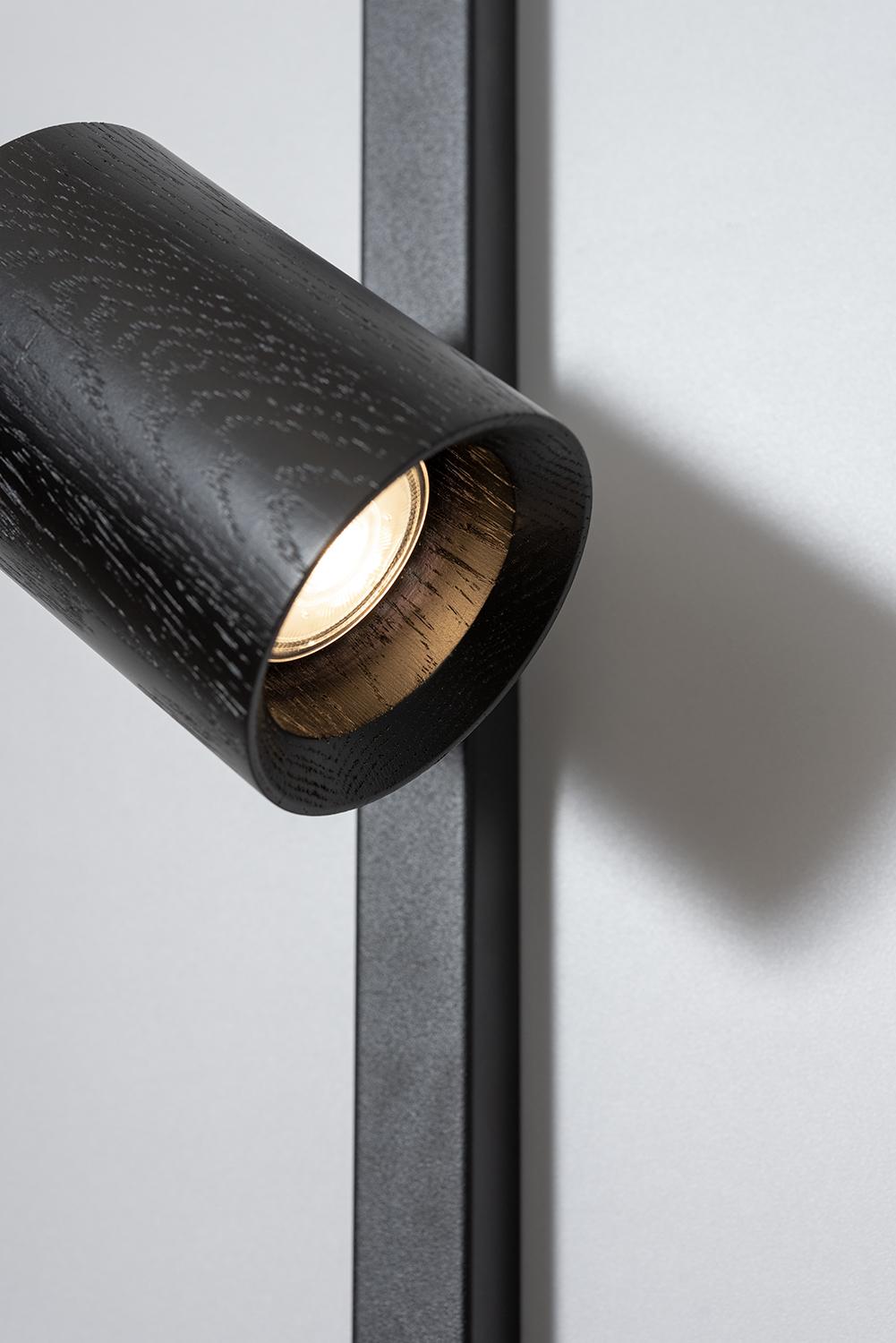 Modern Profile Black Wall Lamp by ASAF Weinbroom Studio