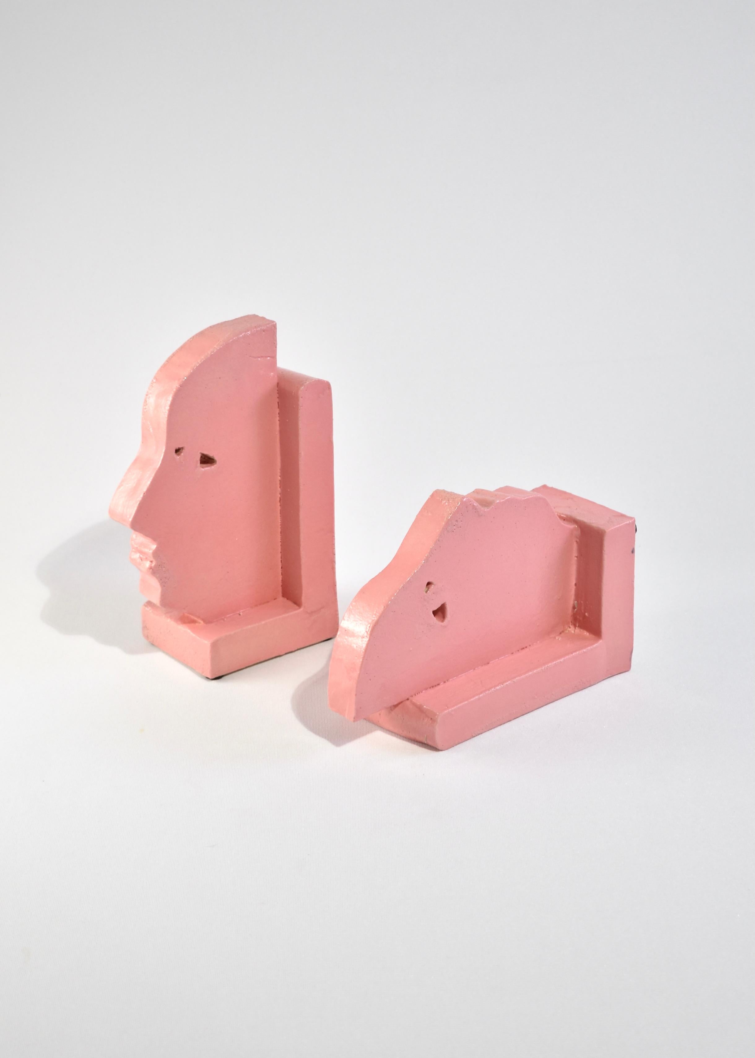 Profile Bookend in Pink In New Condition In Richmond, VA