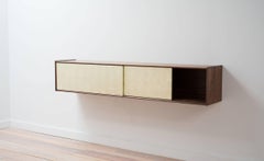 Profile Console in Solid Black Walnut and 16 Karat Gold Leaf