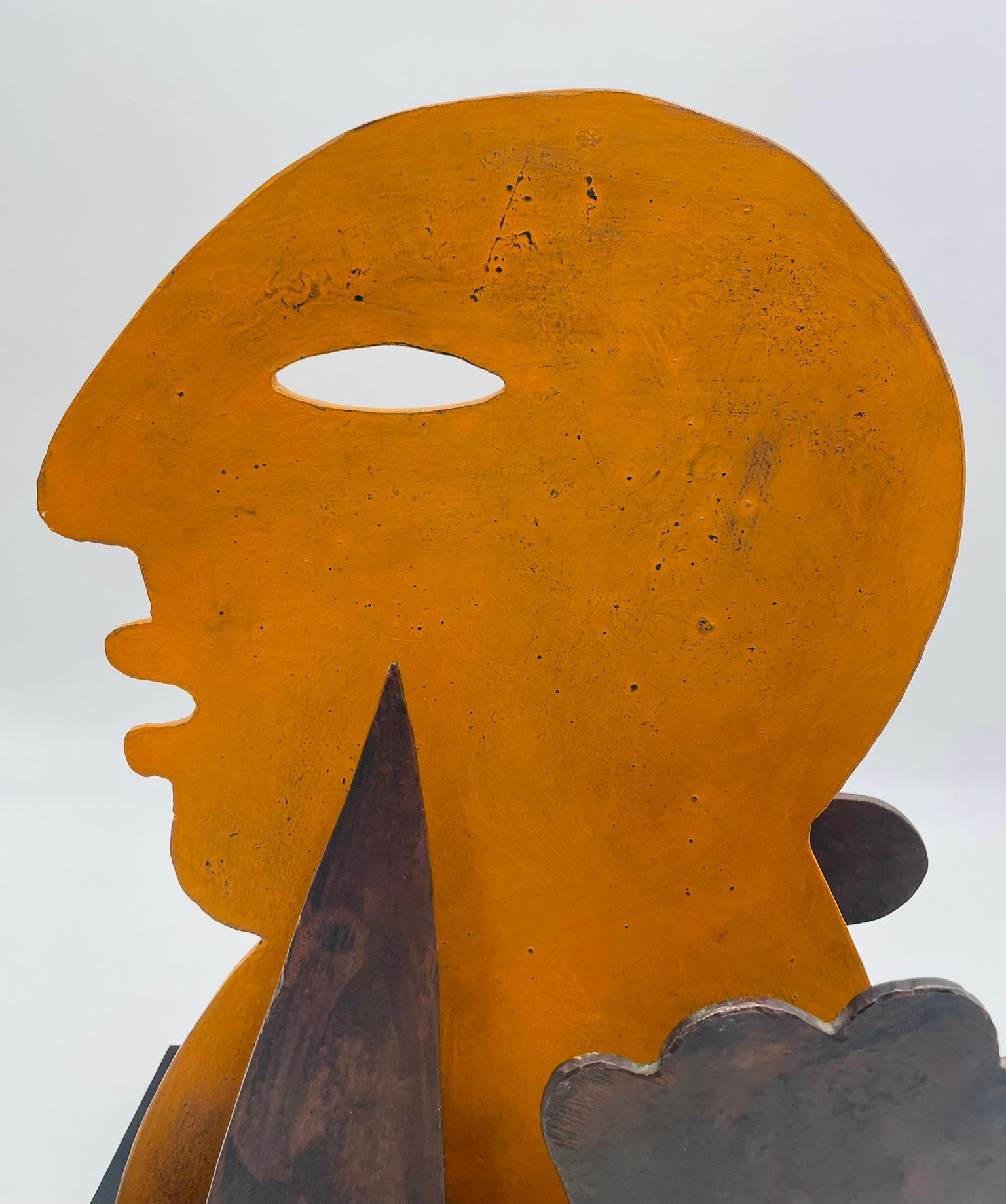 “Profile with Cloud” — Metal Sculpture by Jesús Tellosa, Mexico, 1993 For Sale 4