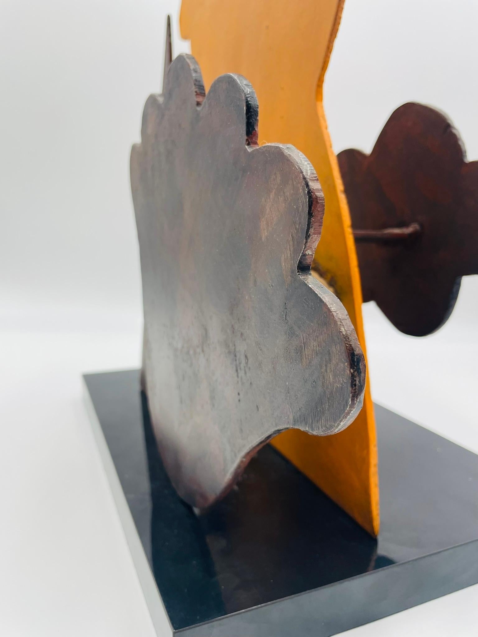 “Profile with Cloud” — Metal Sculpture by Jesús Tellosa, Mexico, 1993 For Sale 5