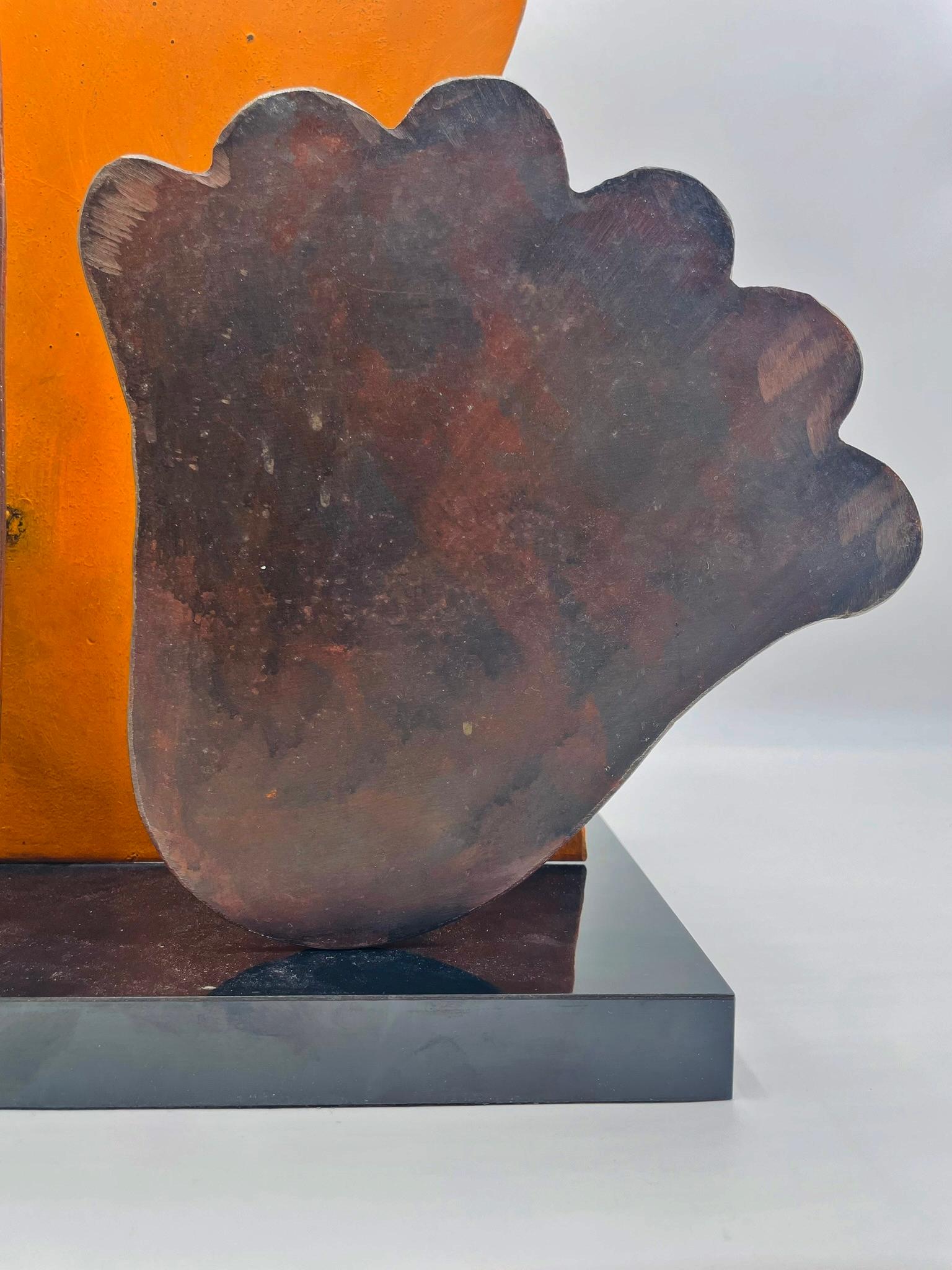 “Profile with Cloud” — Metal Sculpture by Jesús Tellosa, Mexico, 1993 For Sale 6