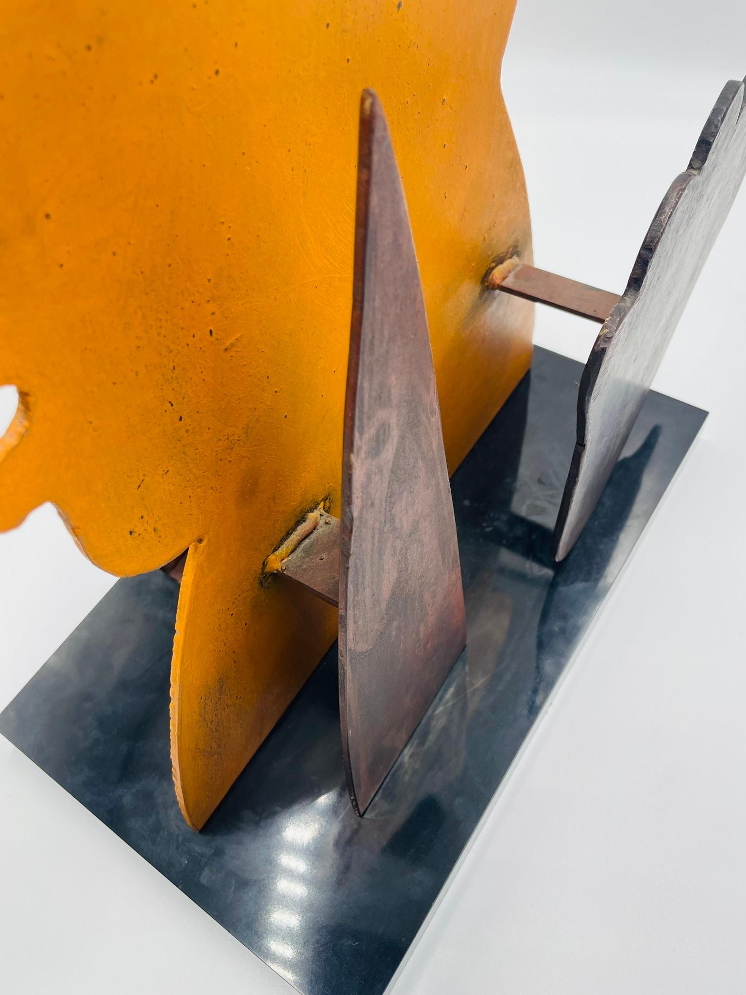 “Profile with Cloud” — Metal Sculpture by Jesús Tellosa, Mexico, 1993 For Sale 8