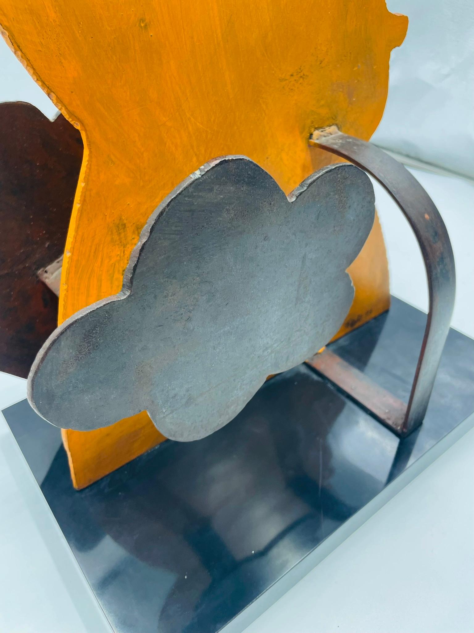 “Profile with Cloud” — Metal Sculpture by Jesús Tellosa, Mexico, 1993 For Sale 10