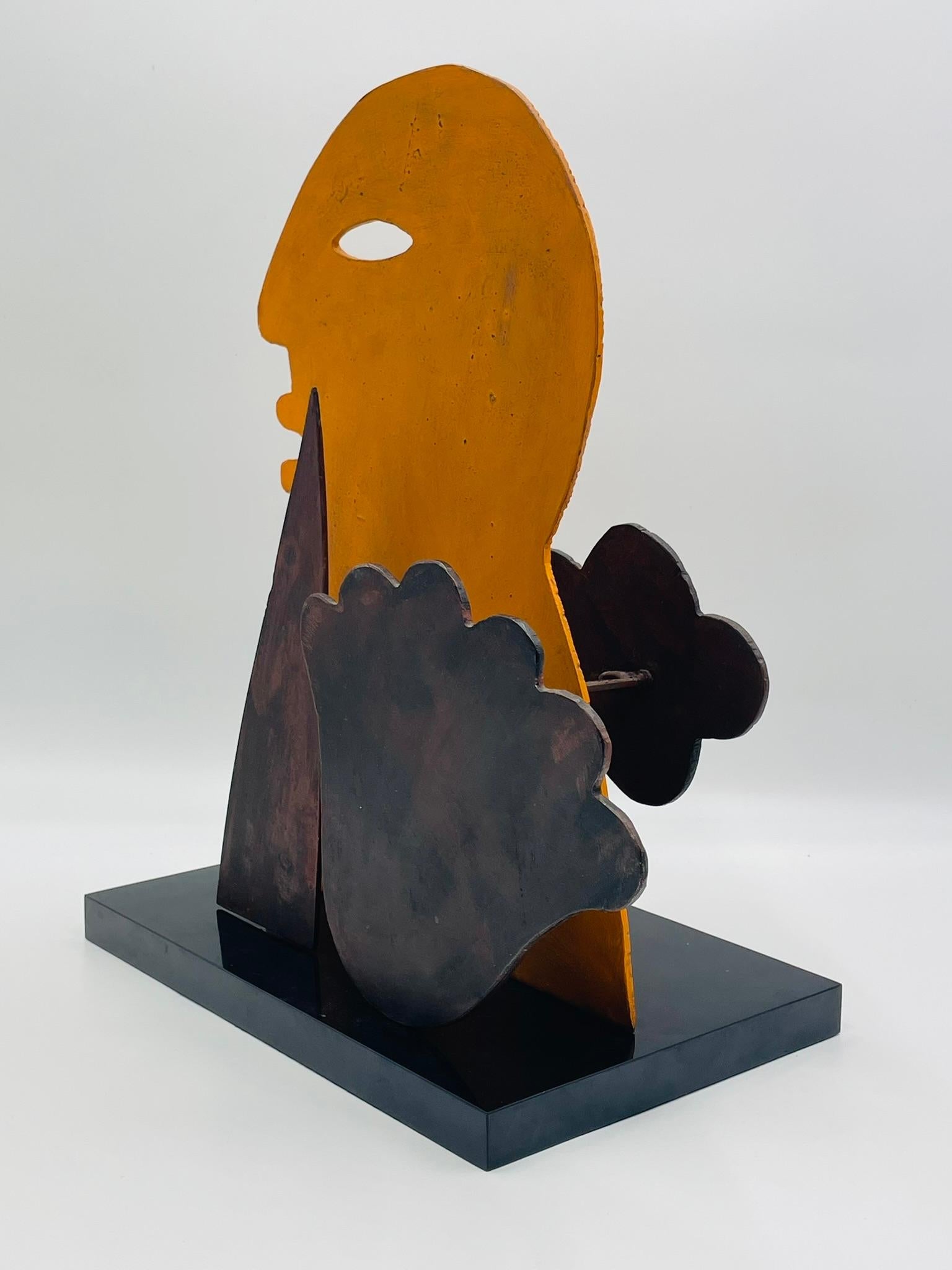 “Profile with Cloud” — Metal Sculpture by Jesús Tellosa, Mexico, 1993 For Sale 1