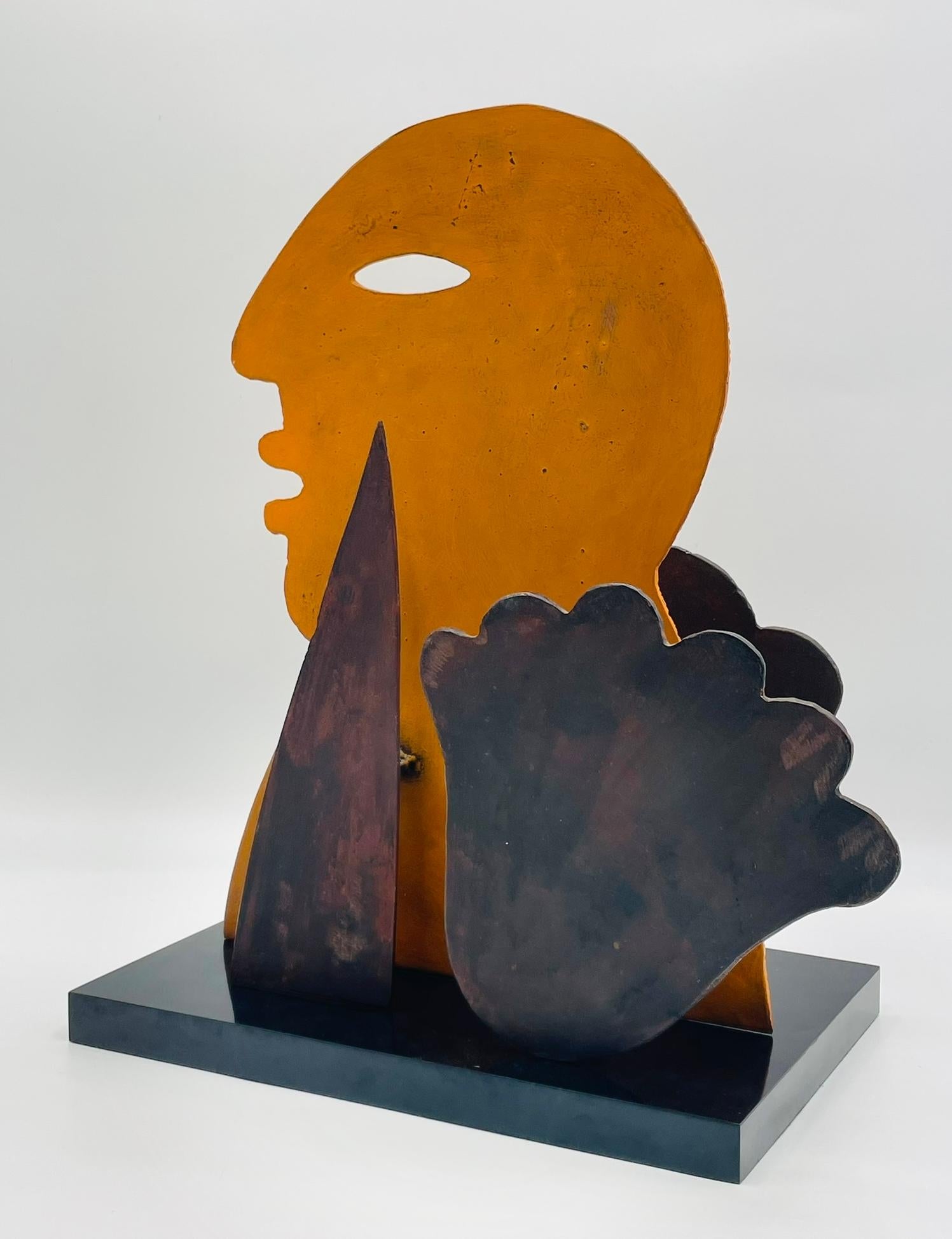 “Profile with Cloud” — Metal Sculpture by Jesús Tellosa, Mexico, 1993 For Sale 2