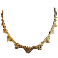 Profiled Brick Chain in 18 Karat Gold