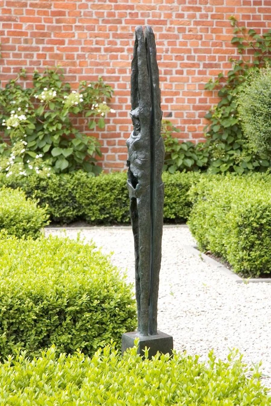 Contemporary Profiled Bronze Sculpture For Sale