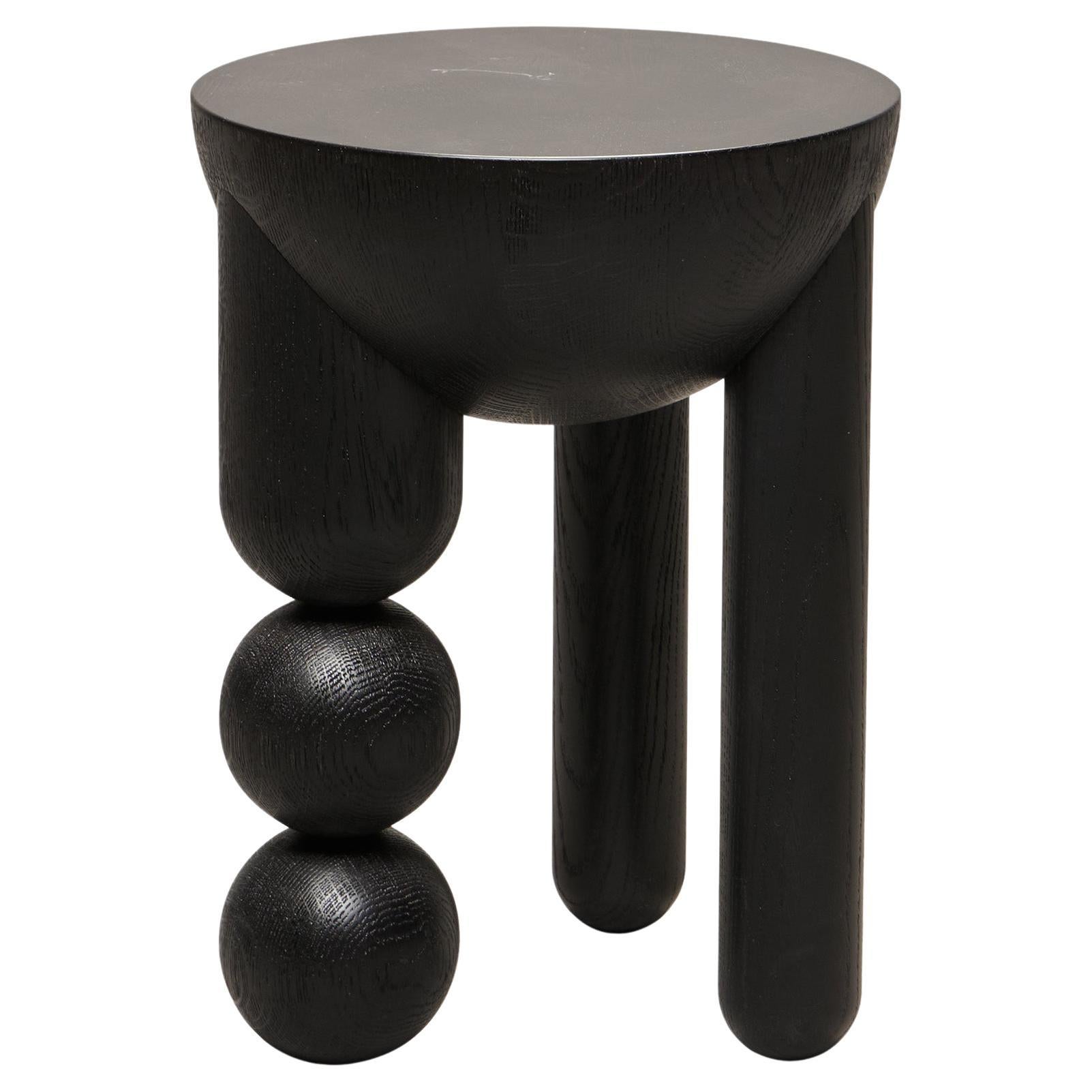 Profiterole Occasional Table, Small by Lara Bohinc in Black Stained Wood