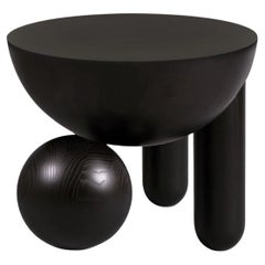 Profiterole Small Black Stained Ash Coffee Table by Bohinc Studio