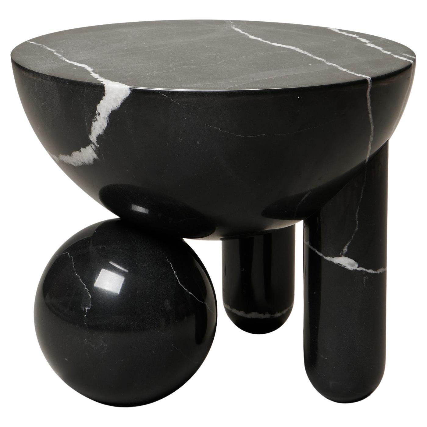 Profiterole Small Coffee Table by Lara Bohinc in Black Nero Marquina Marble