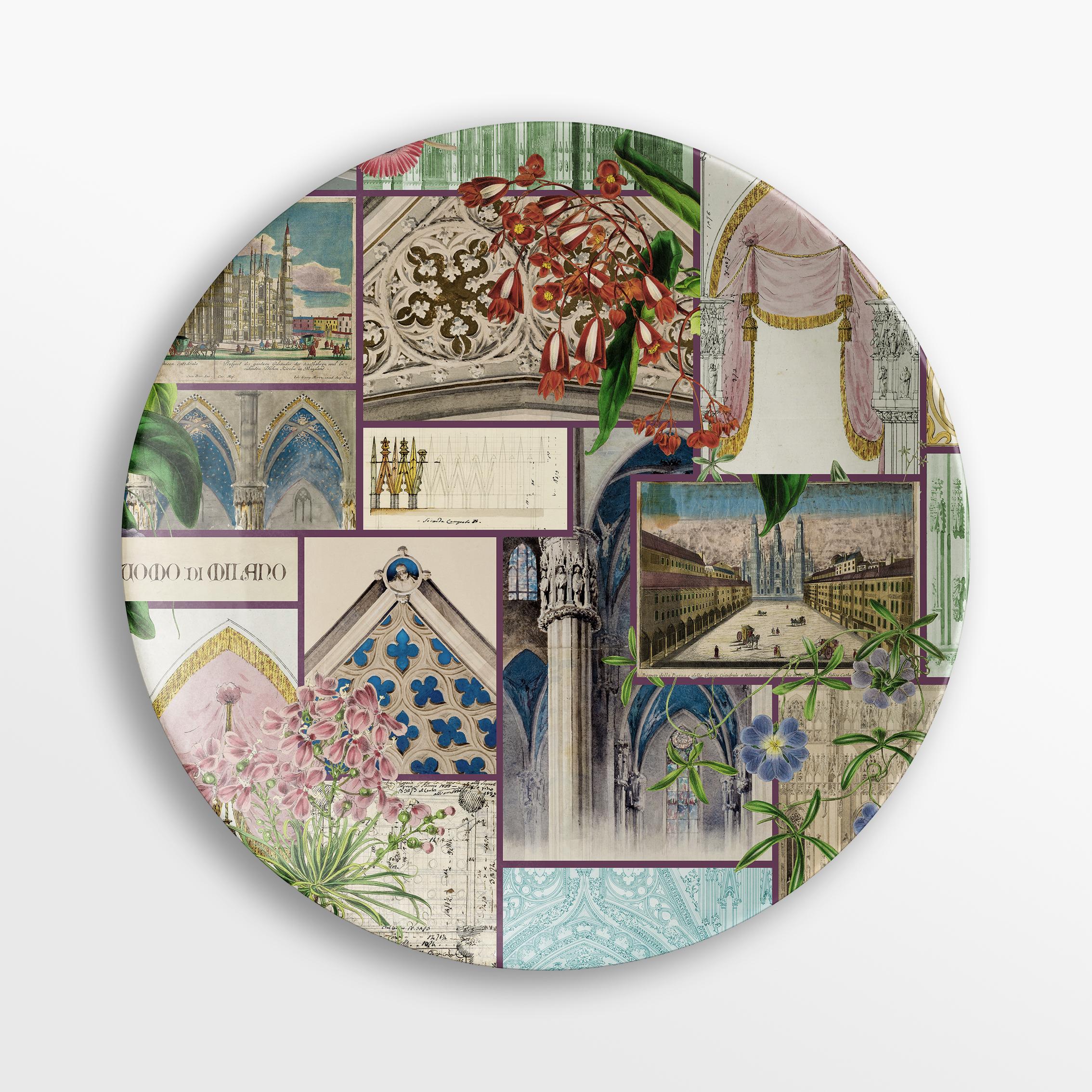 La storia Infinita, Six Contemporary Porcelain Plates with Decorative Design In New Condition For Sale In Milano, Lombardia
