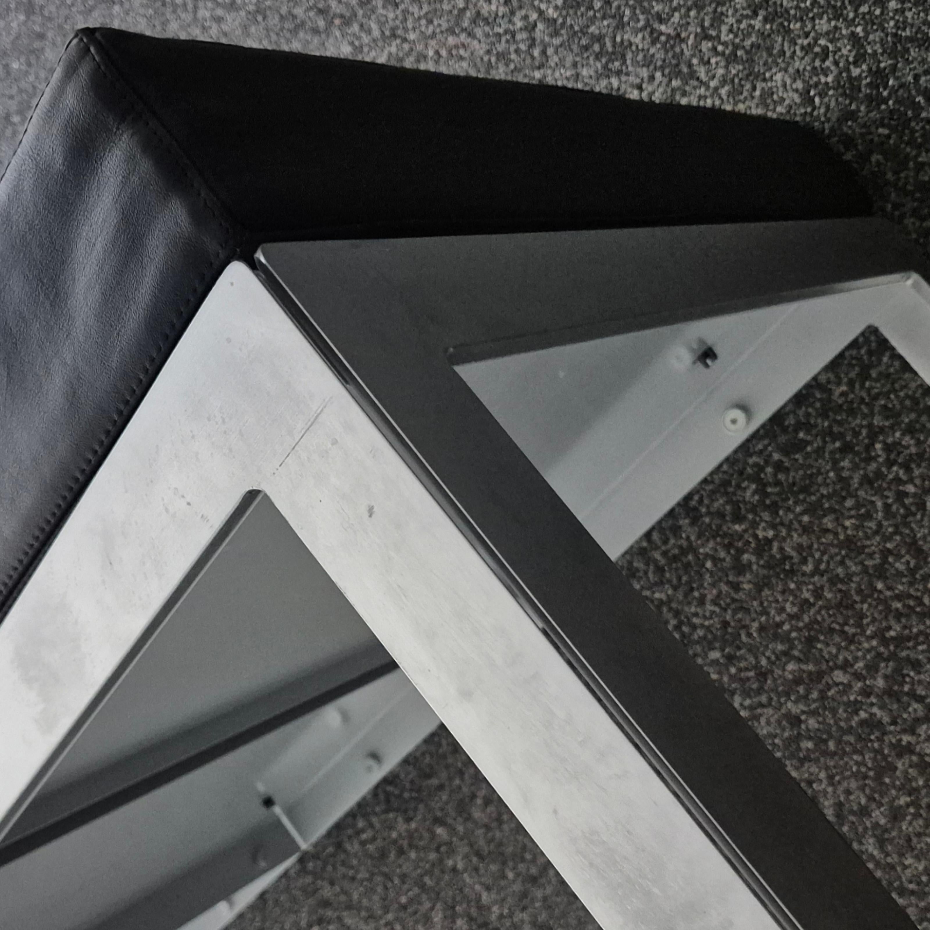 Stainless Steel Progetto 1 bench by Monica Armani for B and B Italia, Italy 2000s