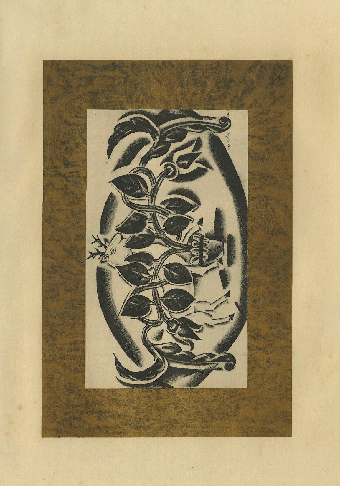 Programm eines Abendkonzerts, 1923: Avantgarde-Lithographie von Nathan Altmann (Papier) im Angebot