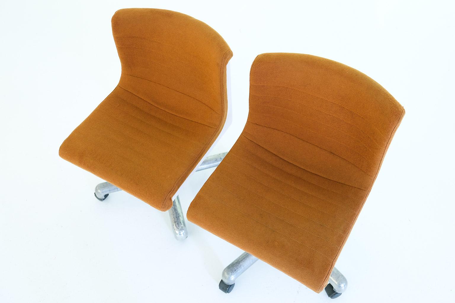 Progress Swivel Office Chairs by Hans von Klier & Ettore Sottsass for Poltronova For Sale 6