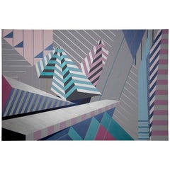 "Progressive" 2017 Acrylic on Canvas by Cecilia Setterdahl Modern Geometric Art