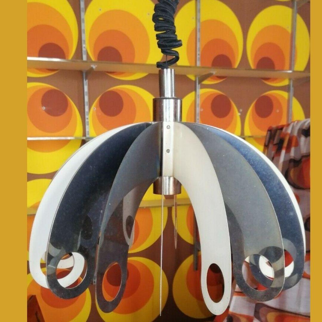 Fine XX secolo Lampadario progressivo di design originale, anni '70 in vendita