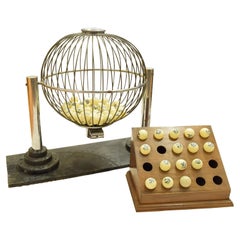 Antique Prohibition Period Bingo Set