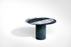 Proiezioni Side Table in Verde Alpi & Cipollino Marble by Elisa Ossino