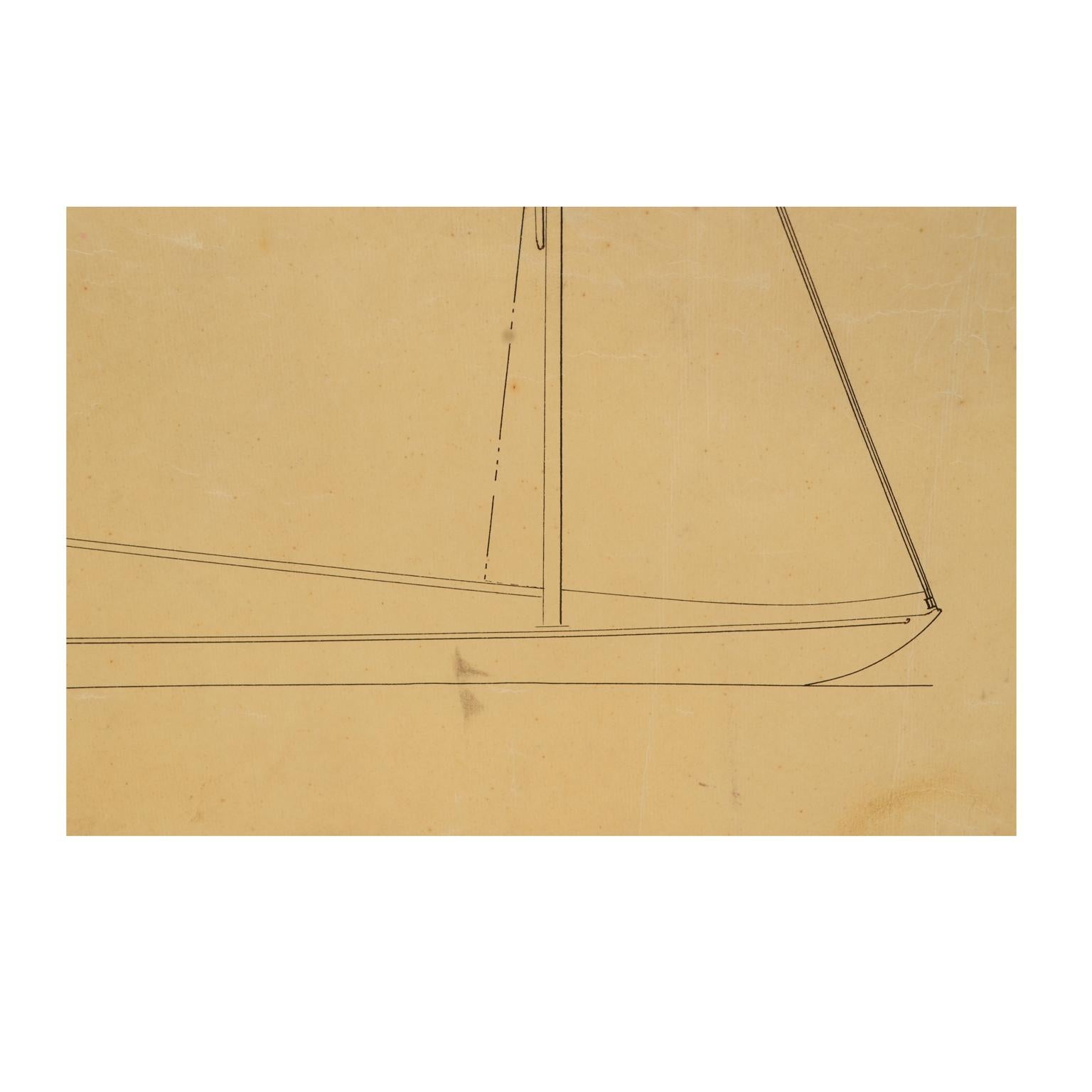 20ième siècle Projet nautique de la fin du 19e siècle par Charles Sibbick des Archives de Charles Fox en vente