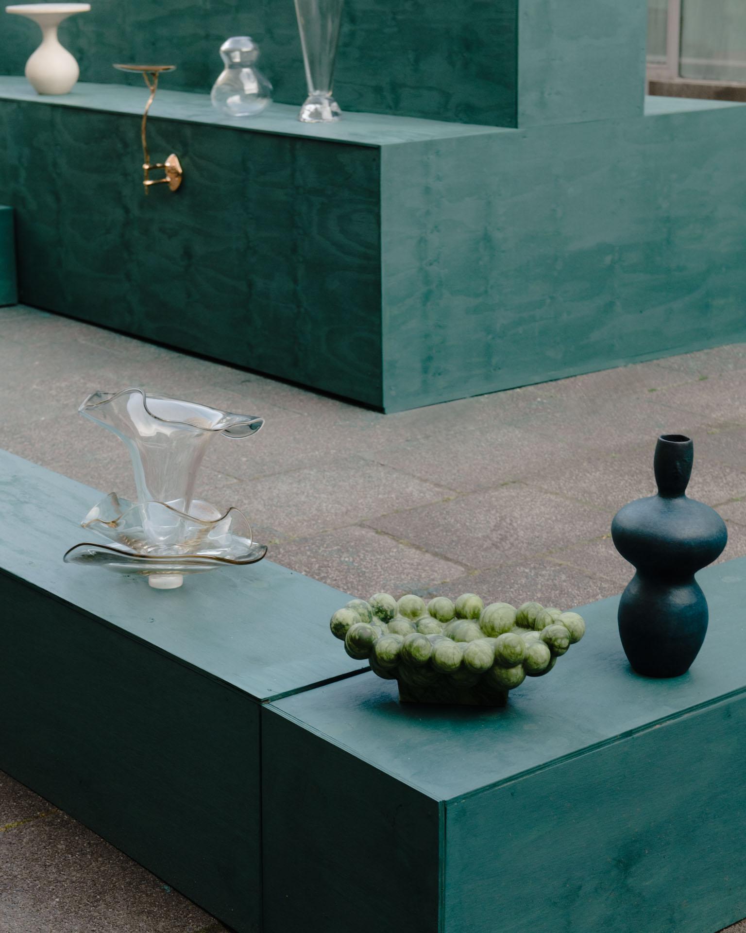 Marmo PROJECT MATERIA: Collecta Verde Bowl by Louise Roe in vendita