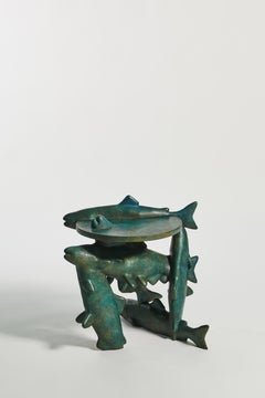 PROJECT MATERIA: Meld Fishies sculptural side table by Laurids Gallée