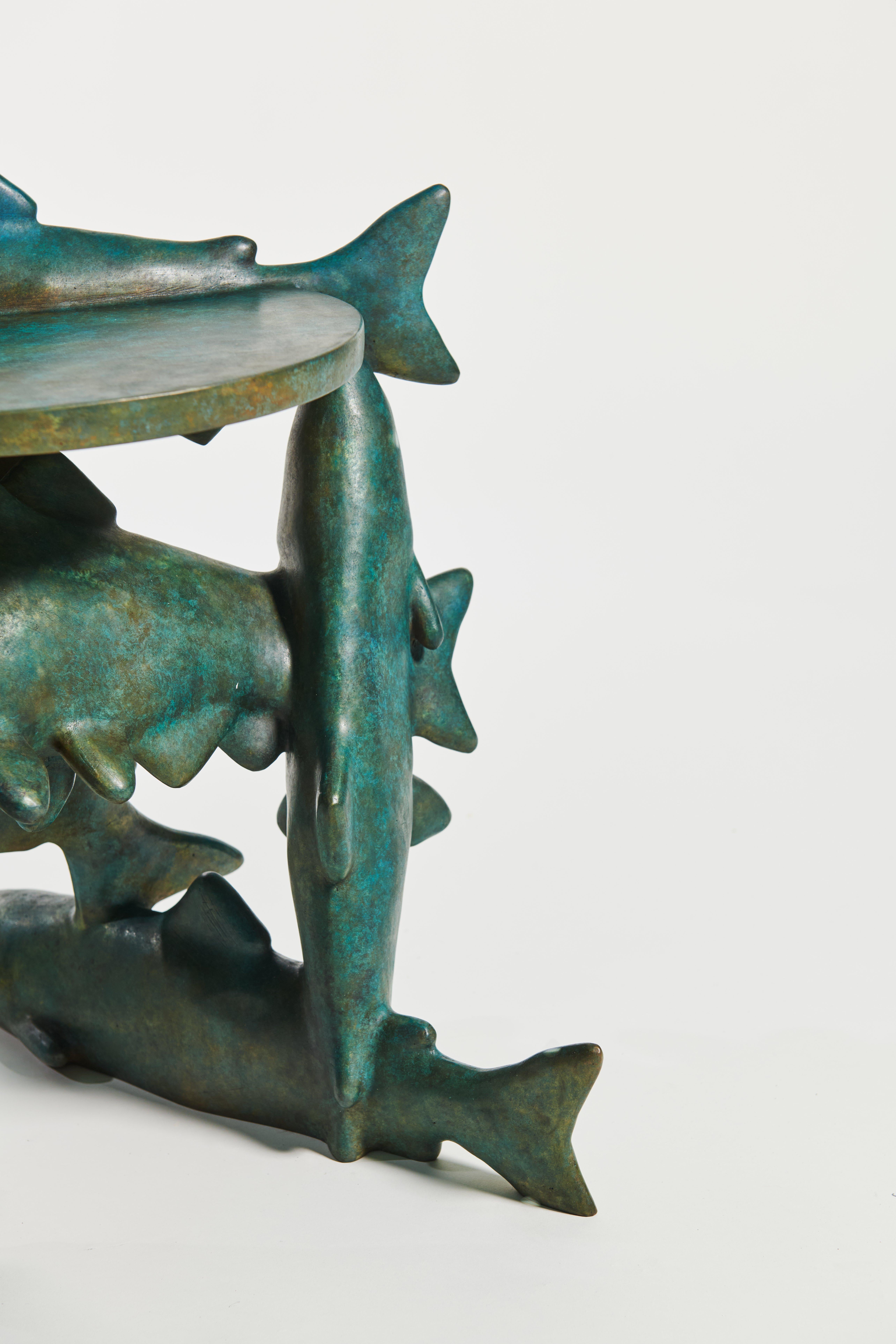 XXI secolo e contemporaneo PROJECT MATERIA: Meld Fishies sculptural side table by Laurids Gallée in vendita
